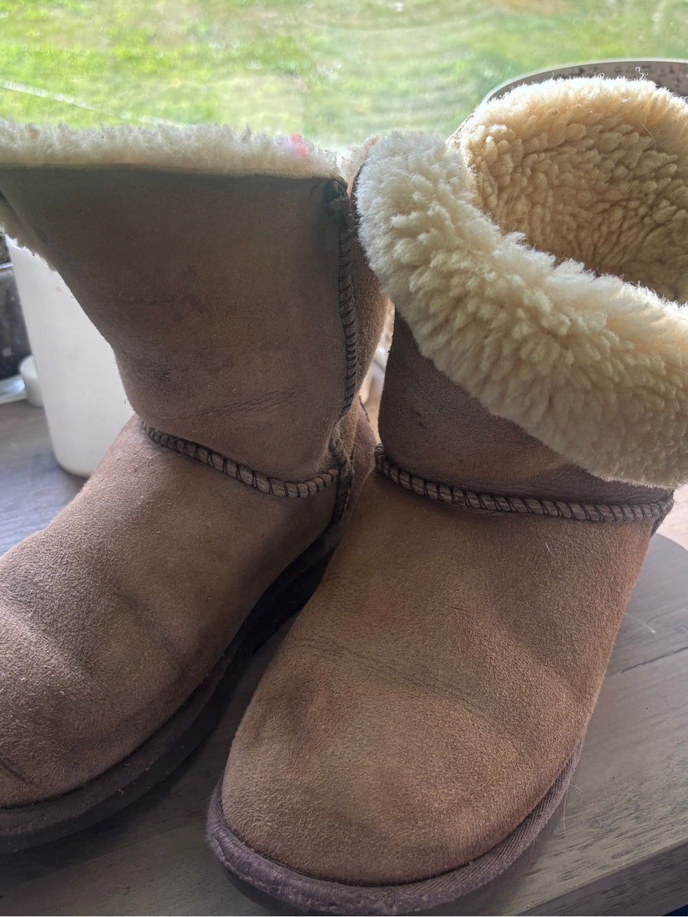 Uggs Women’s Cozy Shearling Lined Suede Boot - Tan
